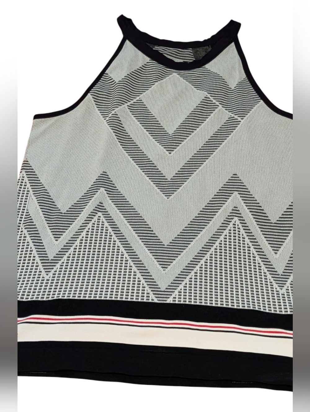 Athleta Chevron Tank Top 777511-00-2 Womens Size L